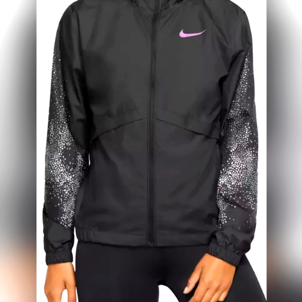 Nike Black and Purple Women's Jacket